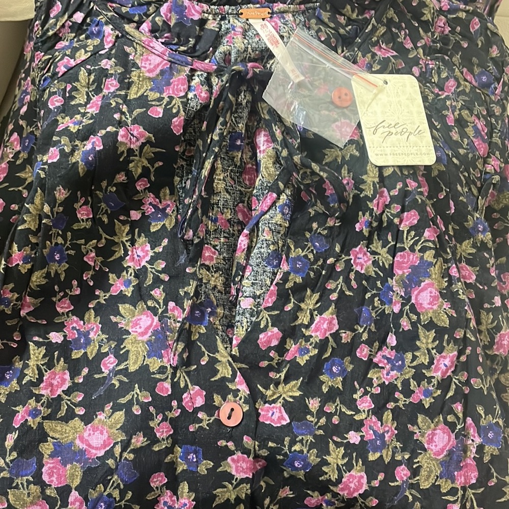 NWT Free People Meant To Be Blouse - Picture 8 of 10